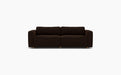Supersoft Modular Sofa — Configuration 1, Megan Coffee 46_Lacquered oak