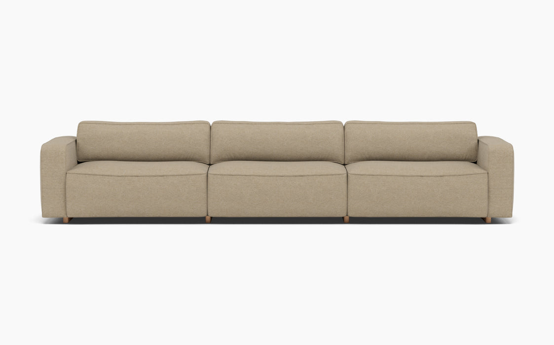 Supersoft Modular Sofa — Configuration 8, Ecriture 0240_Lacquered oak