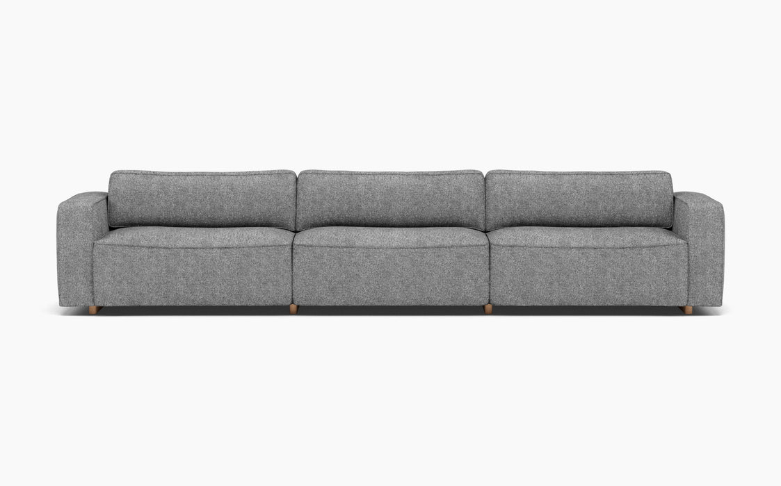 Supersoft Modular Sofa — Configuration 8, Hallingdal 65 166_Lacquered oak