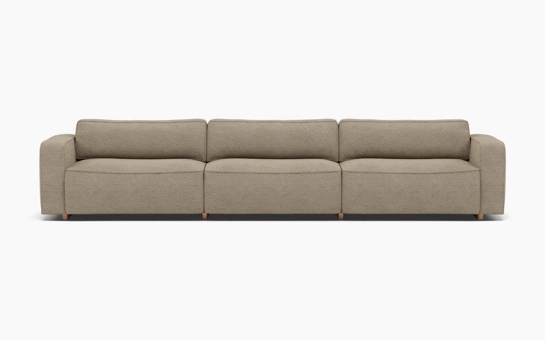 Supersoft Modular Sofa — Configuration 8, Hallingdal 65 220_Lacquered oak