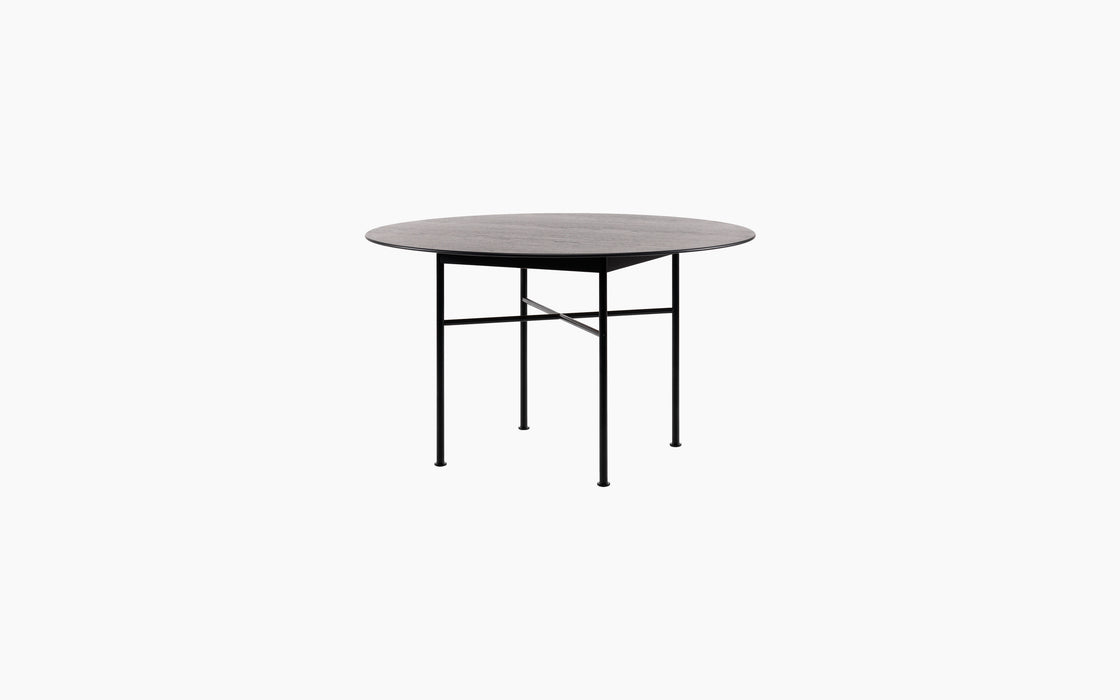 Supper Round Table — Black oak_RAL9005
