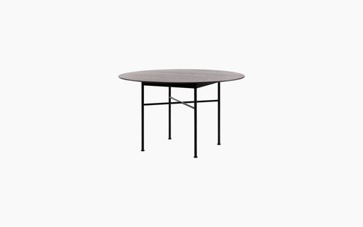 Supper Round Table — Black oak_RAL9005