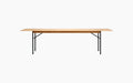 Supper Table — w. 1x100 Extension Leaf, Lacquered oak_9005