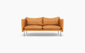 Tiki 2 Seater Sofa — Vintage Cognac_Brushed SS