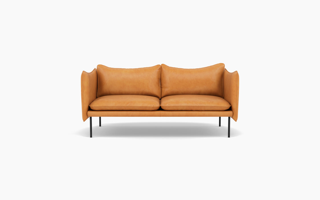 Tiki 2 Seater Sofa — Vintage Cognac_RAL9005
