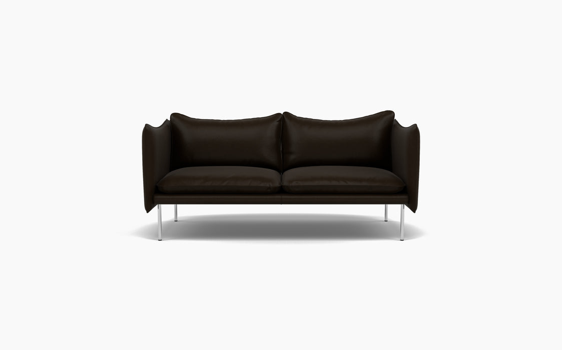 Tiki 2 Seater Sofa — Vintage Dark Chocolate_Polished SS