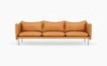 Tiki 3 Seater Sofa — Vintage Cognac_Brushed SS