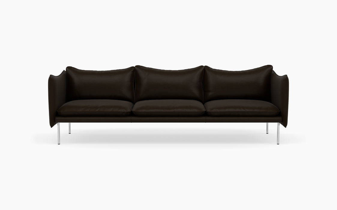 Tiki 3 Seater Sofa — Vintage Dark Chocolate_Polished SS