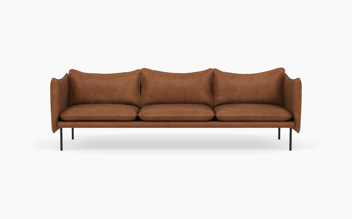 Tiki 3 Seater Sofa — Vintage Rangers_RAL9005