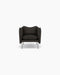 Tiki Lounge Chair — Small, Ecriture 0380_Brushed SS