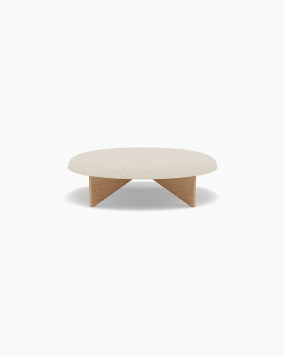 Utility Pouf — Large, Moss 0004_Lacquered oak