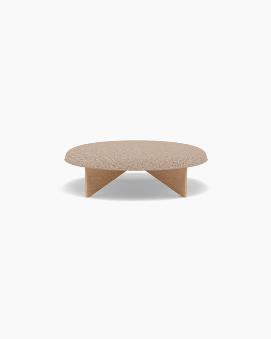 Utility Pouf — Large, Moss 0013_Lacquered oak