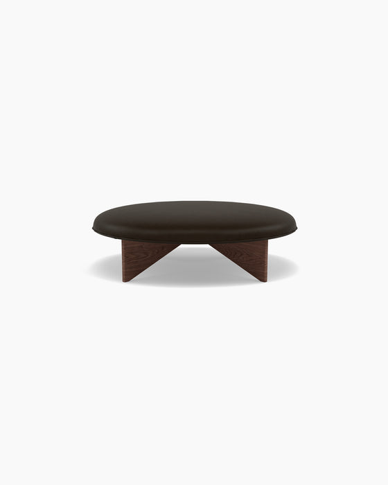 Utility Pouf — Large, Vintage Dark Chocolate_Smoked oak