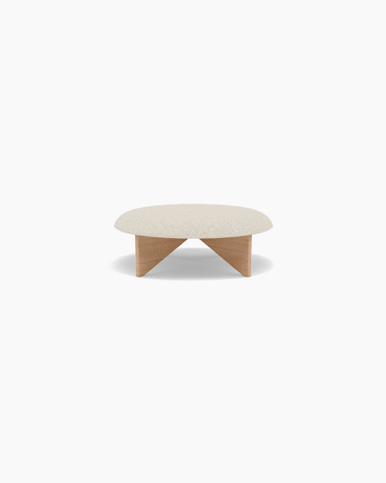 Utility Pouf — Small, Moss 0004_Lacquered oak