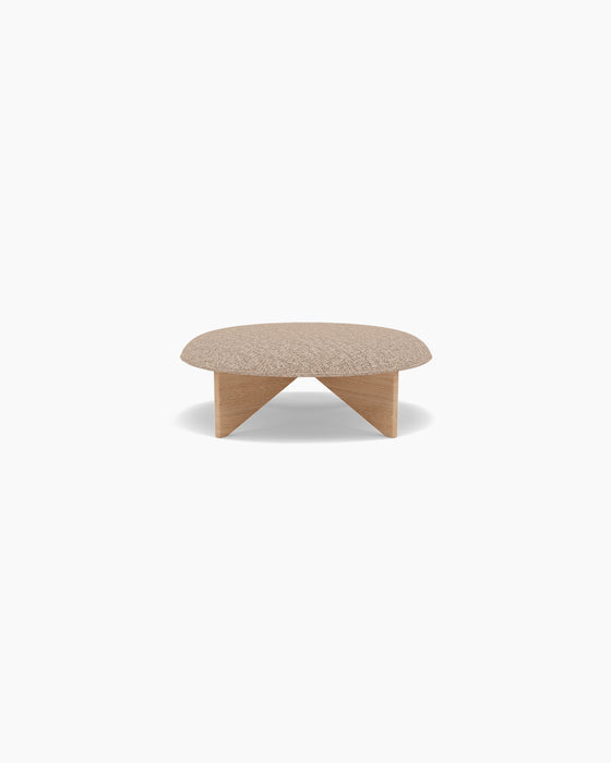 Utility Pouf — Small, Moss 0013_Lacquered oak