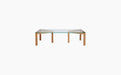 Winwin Coffee Table — Lacquered oak_Clear glass