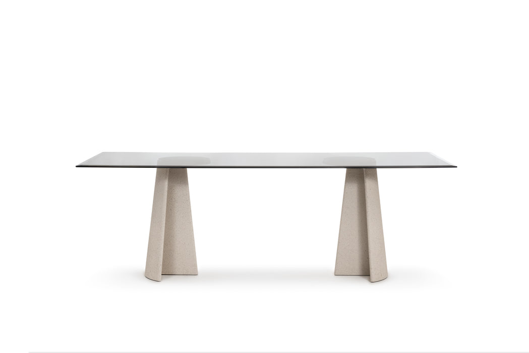 Ancora ancora natural concrete smoked glass - studio