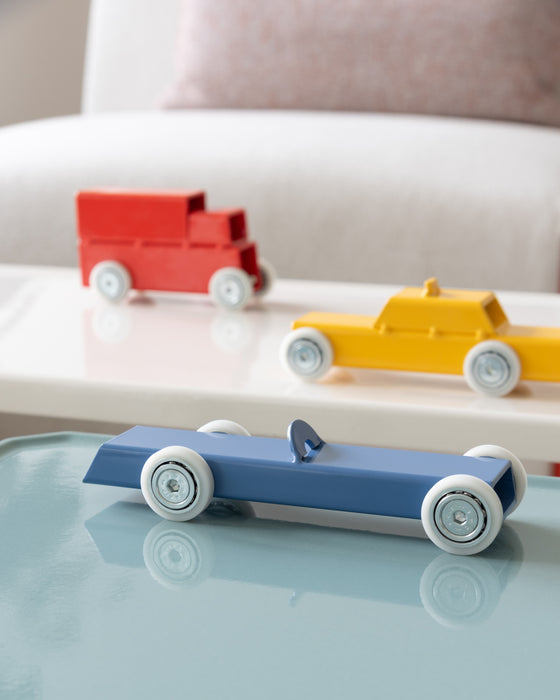 ArcheToys archetoys sport car blue small truck orange new york taxi yellow - ambient