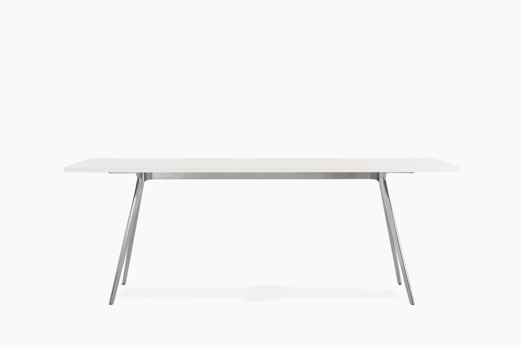 Baguette baguette polished aluminium white fenix - studio
