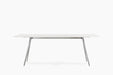 Baguette baguette polished aluminium white fenix - studio