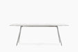 Baguette baguette polished aluminium carrara marble - studio