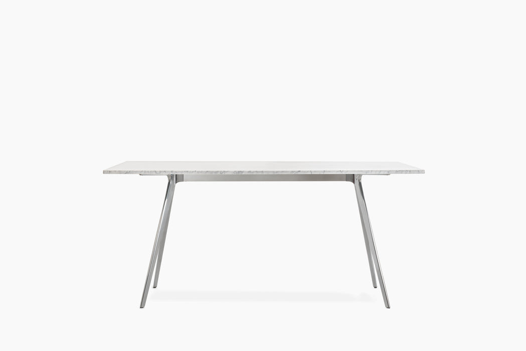 Baguette baguette polished aluminium carrara marble - studio