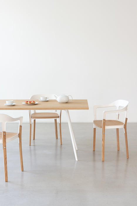 Baguette baguette white natural oak steelwood - ambient