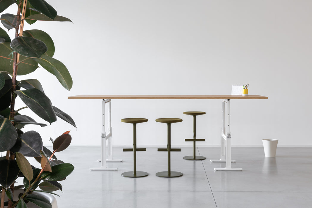 Brut brut trestle white natural oak tibu olive green - ambient