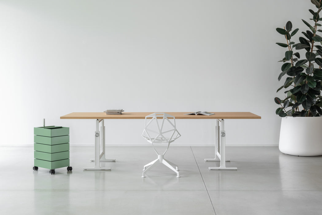 Brut brut trestle white natural oak - ambient