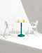 Brut brut green white marble plato with arms 4x5 - ambient