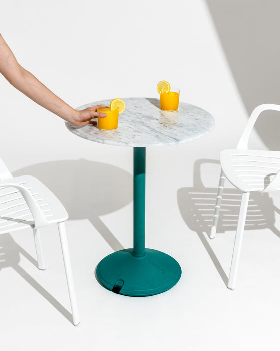Brut brut green white marble plato with arms - ambient