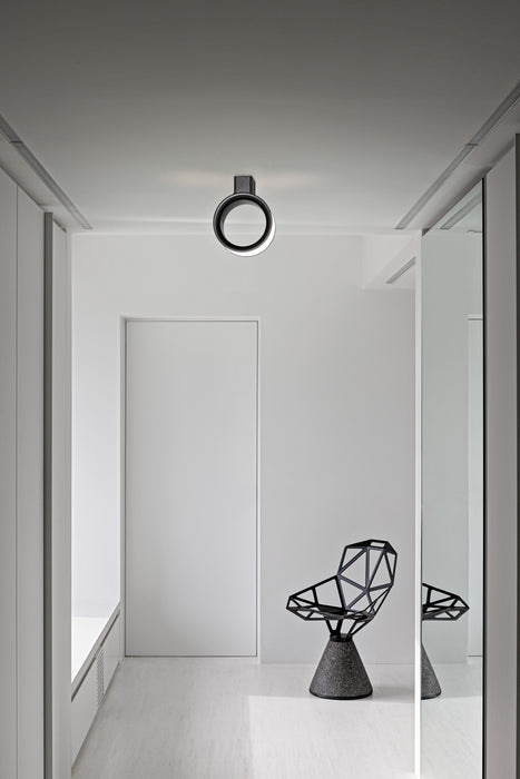 Chair_One one concrete base black - ambient