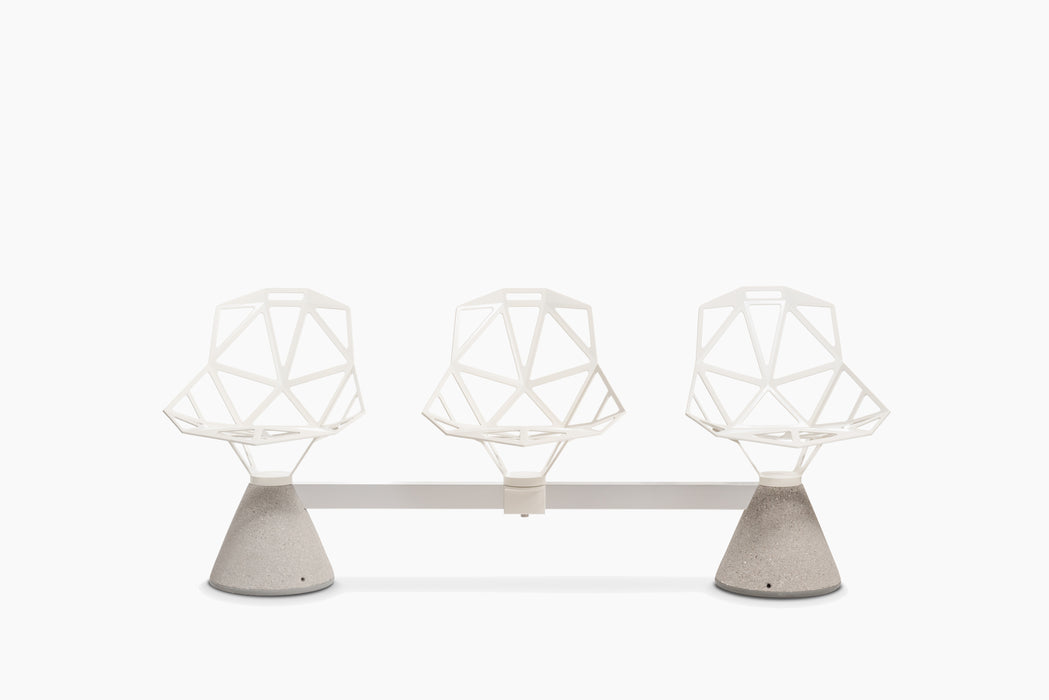 Chair_One Public Seating System one public seating system white natural concrete - studio