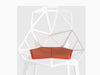 Chair_One one white cushion kvadrat steelcut trioorange - studio