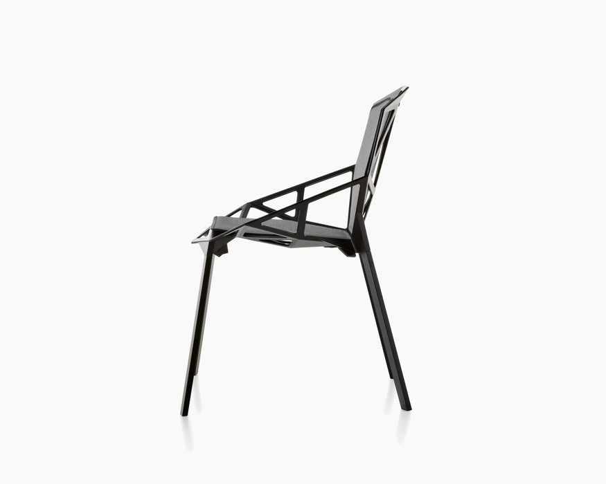 Chair_One one black cushion sd482kvadrat steelcut trio light grey - studio