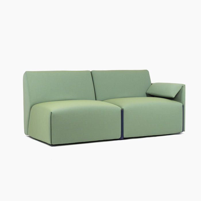Costume costume 2seater kvadrat uniform melange green left armrest - studio