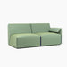 Costume costume 2seater kvadrat uniform melange green left armrest - studio