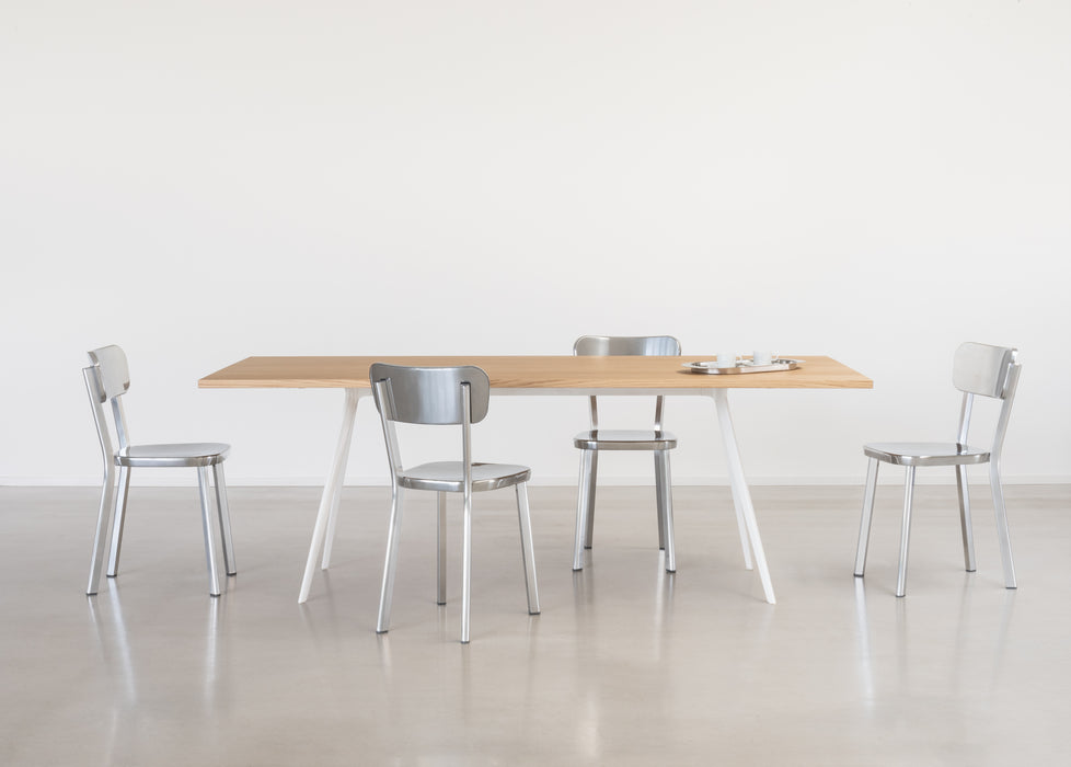 Déjà-vu dejavu polished aluminium baguette white natural oak - ambient
