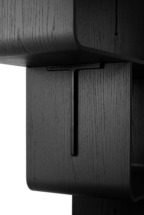 Elysée elysee shelving system oak black - ambient