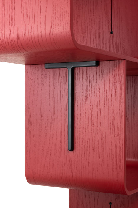 Elysée elysee shelving system oak red - ambient