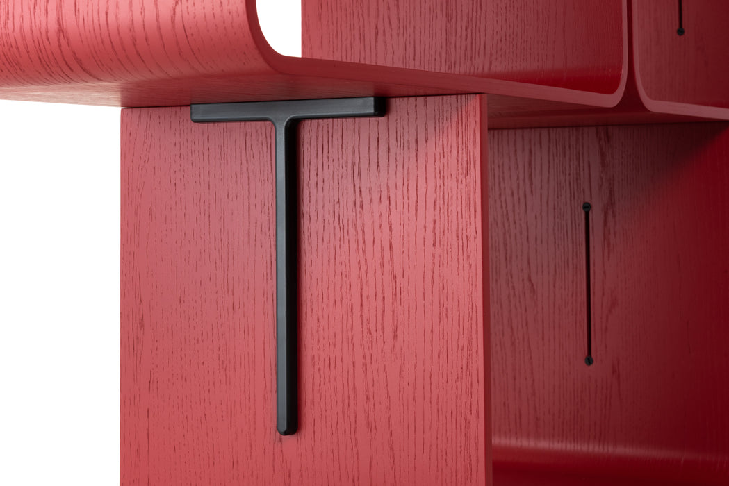 Elysée elysee shelving system oak red - ambient
