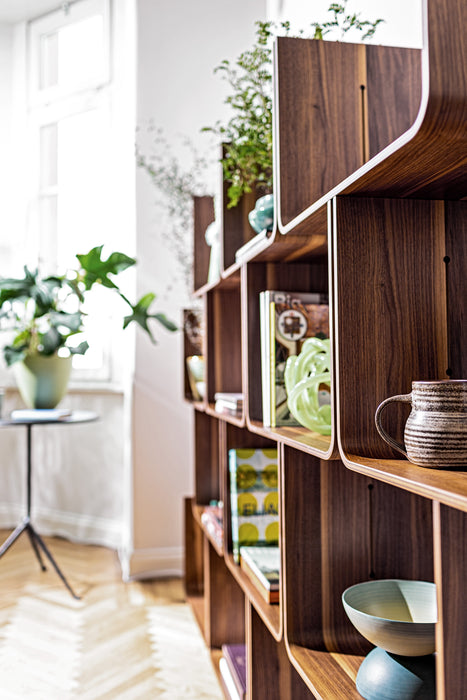 Elysée elysee shelving system american walnut - ambient