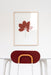 First mariolina white red bordeaux orange leaves serigraphy - ambient