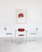 First mariolina white red bordeaux orange leaves serigraphy leaves01 first - ambient
