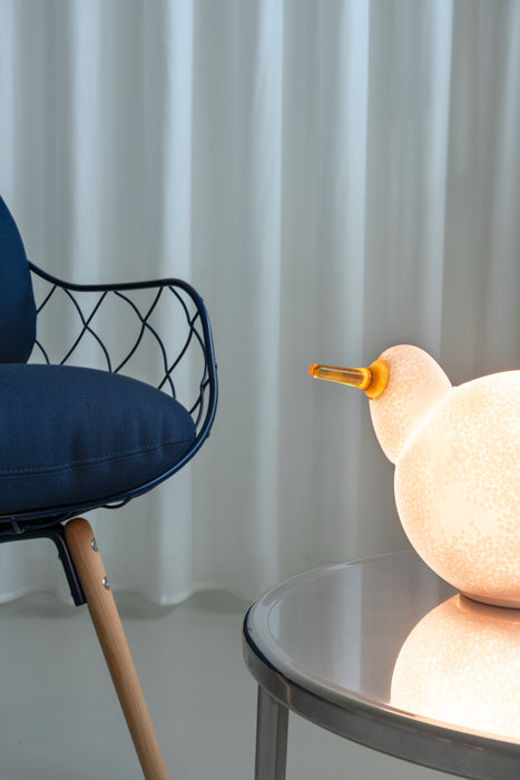 Linnut – Siiri pina natural blue kvadrat steelcut tambour polished linnut siiri lamp - ambient