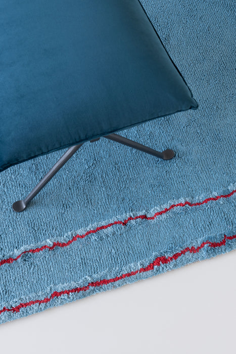 Officina officina high anthracite glamour azimut volentieri carpet sky blue - ambient
