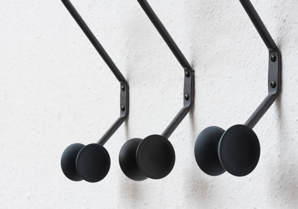 Officina officina wall coat hanger black anthracite - ambient