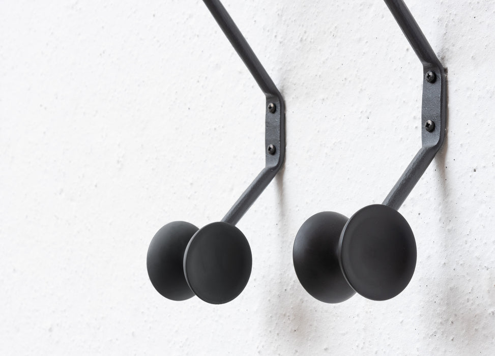 Officina officina wall coat hanger black anthracite - ambient