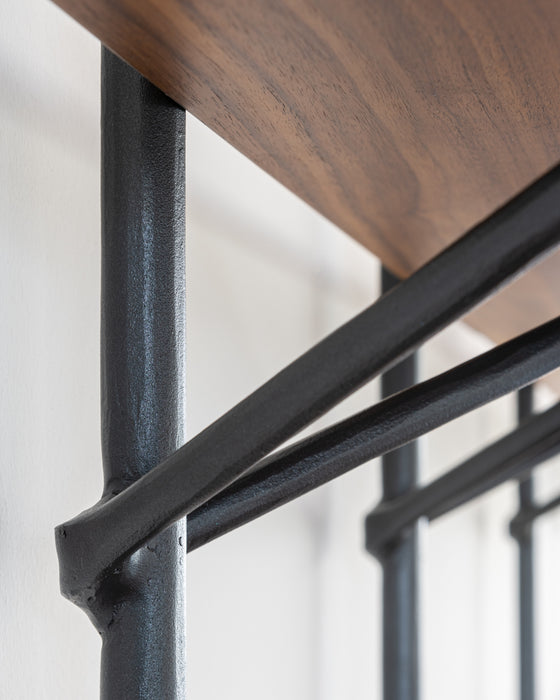 Officina officina shelving walnut anthracite - ambient