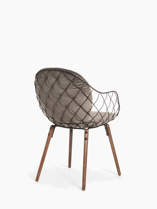 Piña pina ash stained walnut bronze velvet - studio